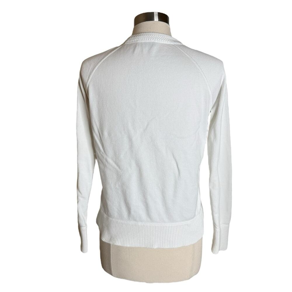 Bogner‎ Embroidered Palm Tree White Pullover Sweatshirt Women's US XS - Picture 2 of 10